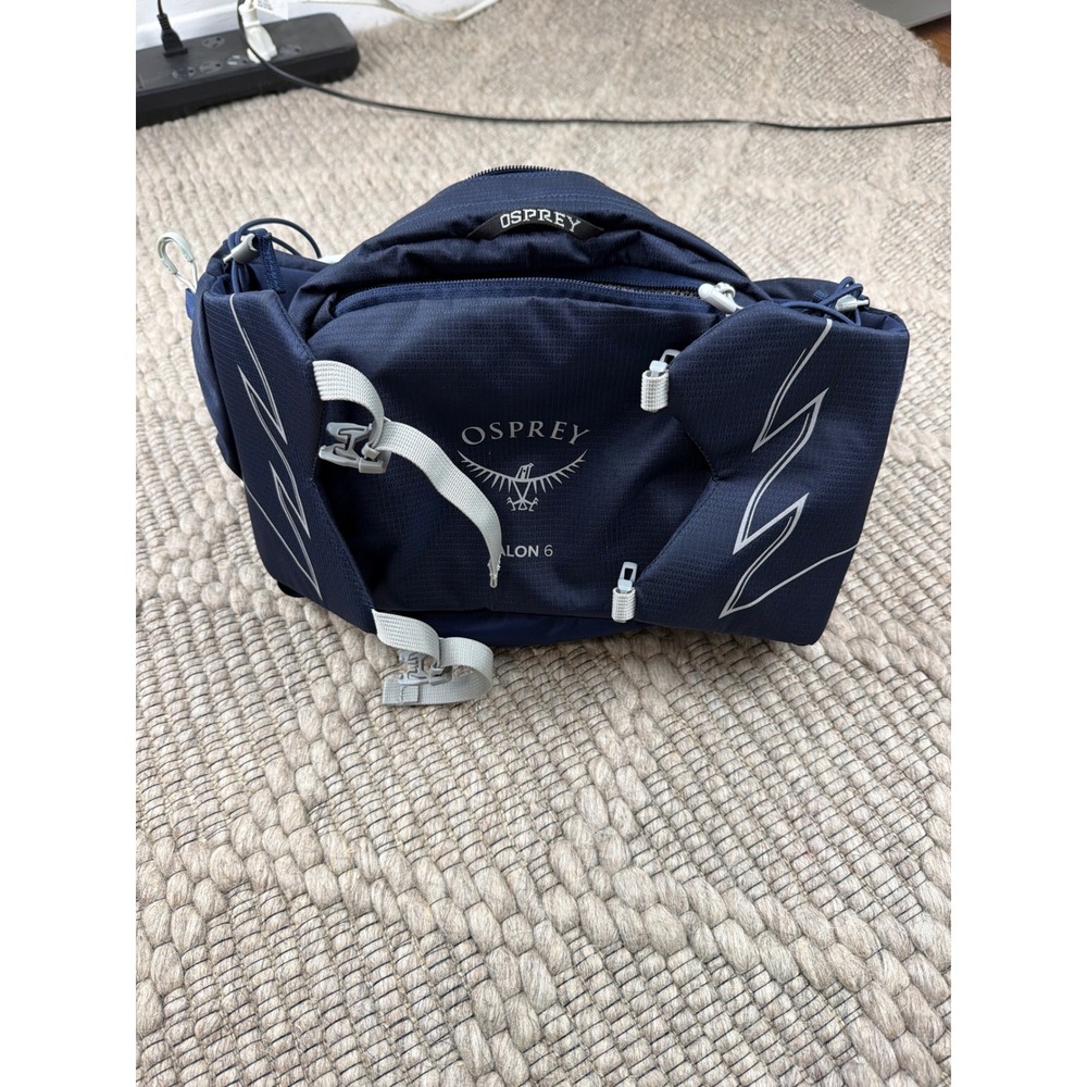 Osprey Talon 6 Waist Pack Unisex OS Navy Blue Lumbar Hiking Trail Running Bag
